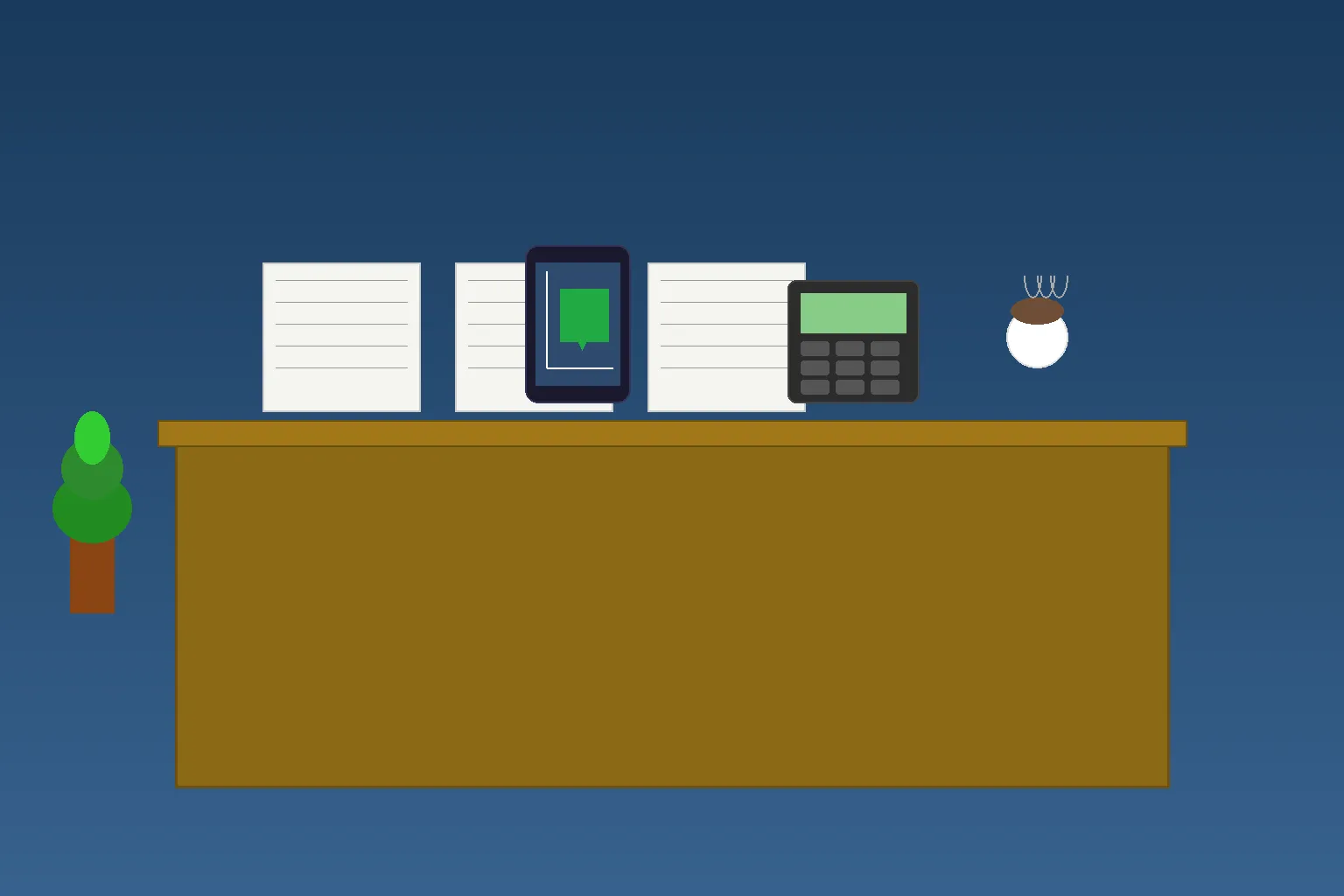 Person reviewing Allstate auto insurance policy documents at a desk with a calculator and coffee cup